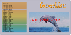 Toner 3.6-TN3280XXL-4PACK [ 4er Pack  ] kompatibel mit Brother TN-3280